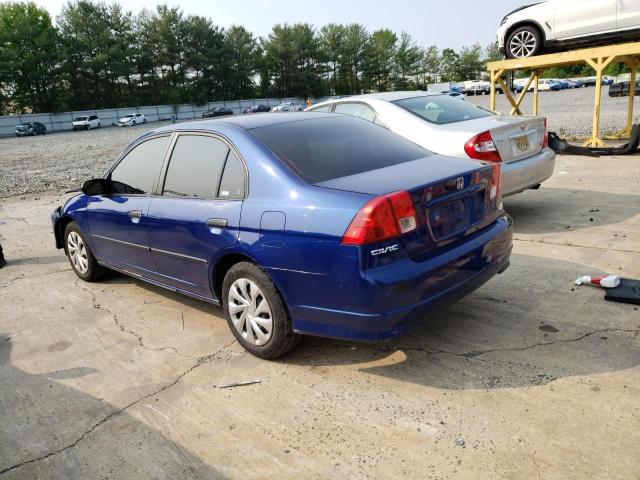 2HGES16354H570165 - 2004 HONDA CIVIC DX VP BLUE photo 2