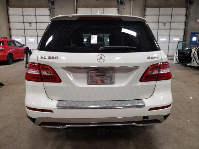 4JGDA5HB0CA085143 - 2012 MERCEDES-BENZ ML 350 4MATIC WHITE photo 6