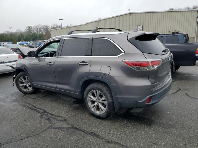 5TDJKRFHXES037657 - 2014 TOYOTA HIGHLANDER XLE GRAY photo 2