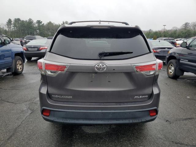 5TDJKRFHXES037657 - 2014 TOYOTA HIGHLANDER XLE GRAY photo 6