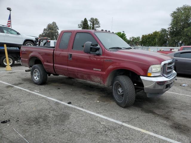 1FTSX31P54EC44253 - 2004 FORD F350 SRW SUPER DUTY MAROON photo 4