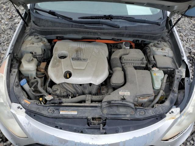 KMHEC4A45DA075584 - 2013 HYUNDAI SONATA HYBRID SILVER photo 11