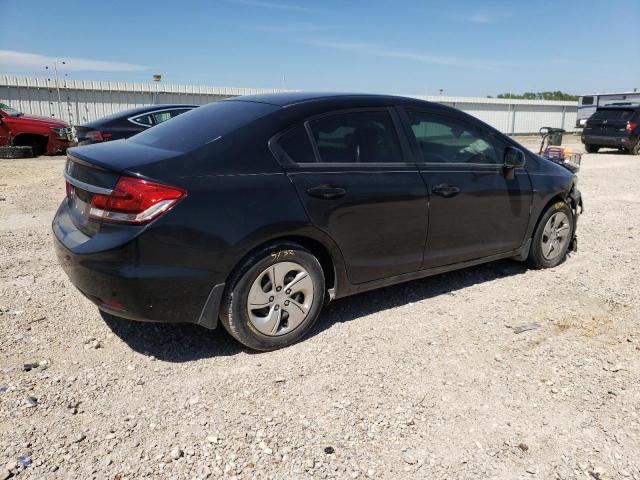 2HGFB2F59DH596361 - 2013 HONDA CIVIC LX BLACK photo 3