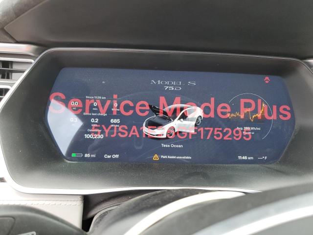 5YJSA1E25GF175295 - 2016 TESLA MODEL S Ağ foto 9