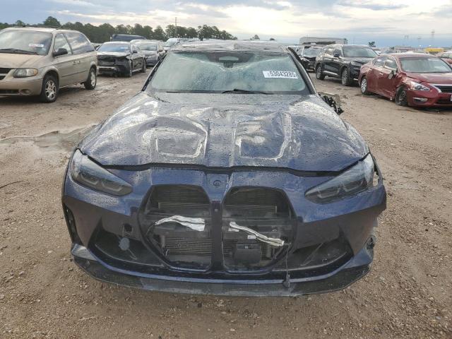 WBS43AY00NFM14007 - 2022 BMW M3 COMPETITION BLUE photo 5