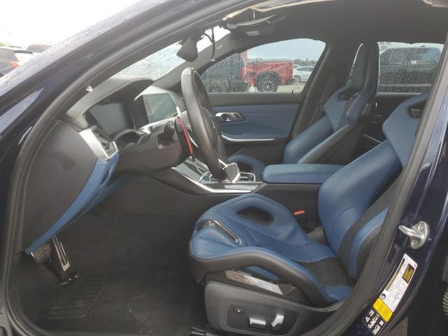 WBS43AY00NFM14007 - 2022 BMW M3 COMPETITION BLUE photo 7