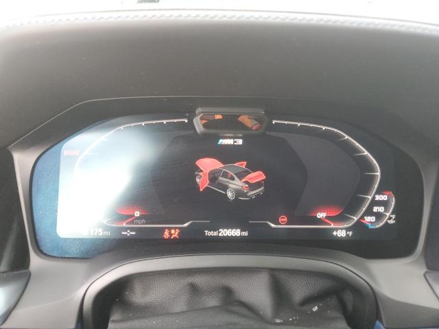 WBS43AY00NFM14007 - 2022 BMW M3 COMPETITION BLUE photo 9