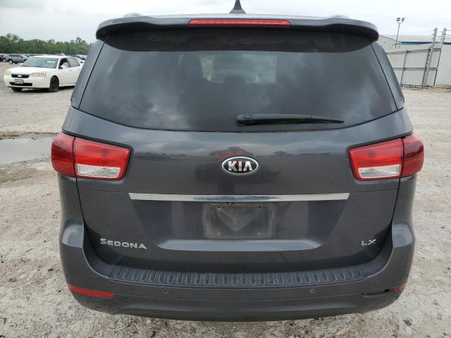 KNDMB5C14G6097899 - 2016 KIA SEDONA LX GRAY photo 6