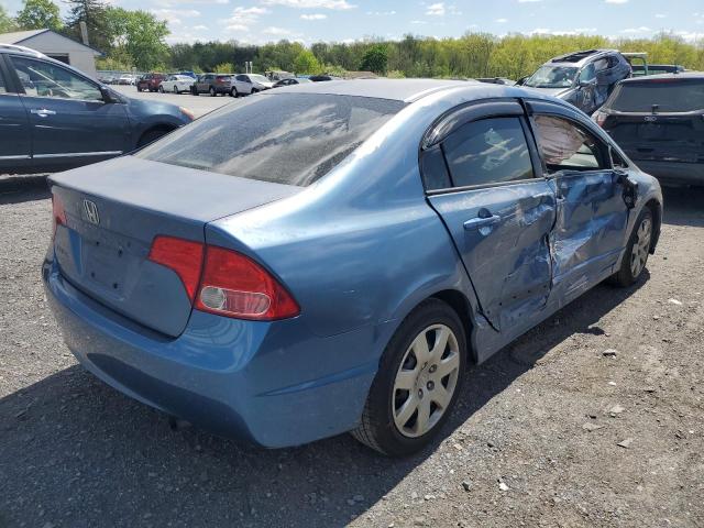 2HGFA16527H513905 - 2007 HONDA CIVIC 4D LX BLUE photo 3