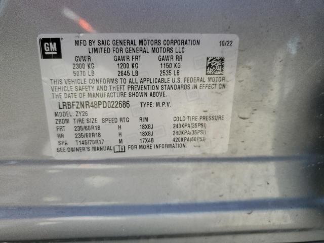 LRBFZNR48PD022686 - 2023 BUICK ENVISION ESSENCE SILVER photo 12