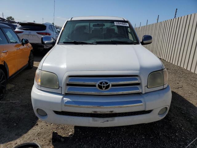 5TBRU341X6S484192 - 2006 TOYOTA TUNDRA ACCESS CAB SR5 WHITE photo 5