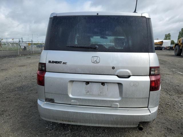 5J6YH18917L000970 - 2007 HONDA ELEMENT SC SILVER photo 6