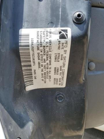 1G8AJ52F73Z101871 - 2003 SATURN ION LEVEL 2 白色 照片 12