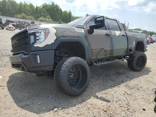 1GT49WEY7NF112890 - 2022 GMC SIERRA K3500 DENALI GREEN photo 2