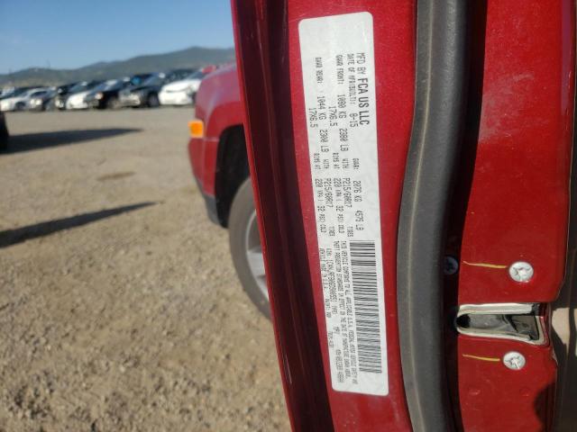 1C4NJRFB0GD500551 - 2016 JEEP PATRIOT LATITUDE MAROON photo 10