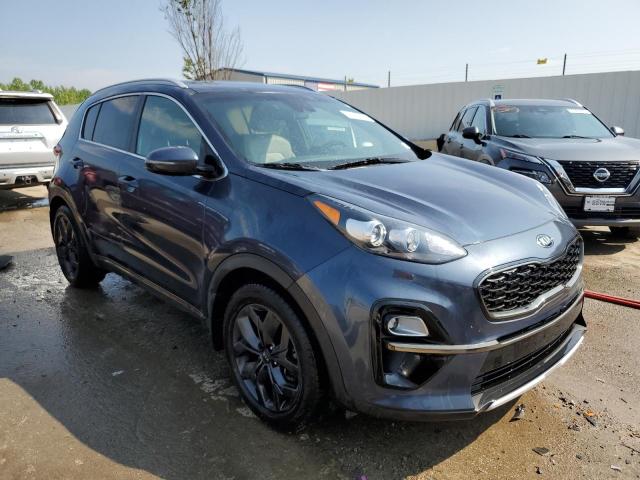 KNDP63AC1M7906131 - 2021 KIA SPORTAGE S BLUE photo 4