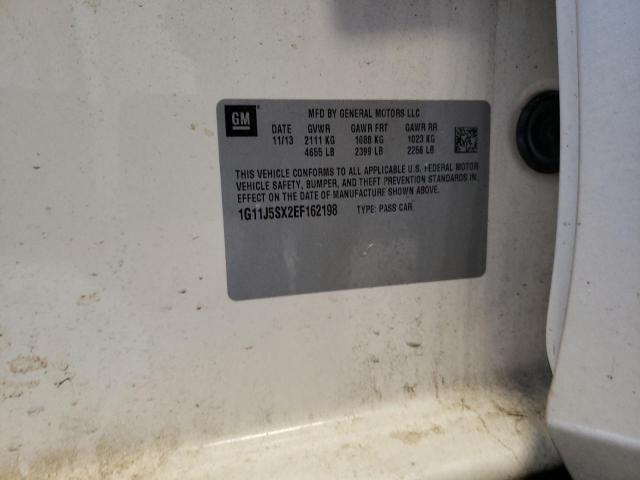 1G11J5SX2EF162198 - 2014 CHEVROLET MALIBU LTZ 米色 照片 12