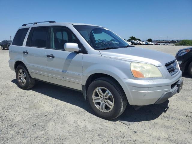 2HKYF186X4H589230 - 2004 HONDA PILOT EXL SILVER photo 4