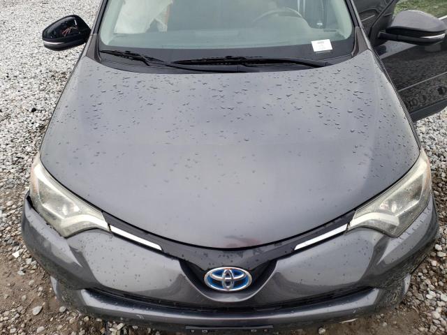 JTMRJREV0GD000855 - 2016 TOYOTA RAV4 HV XLE GRAY photo 12