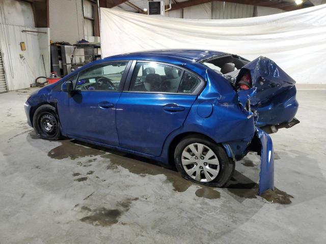 19XFB2F57CE341345 - 2012 HONDA CIVIC LX ლურჯი ფოტო 2