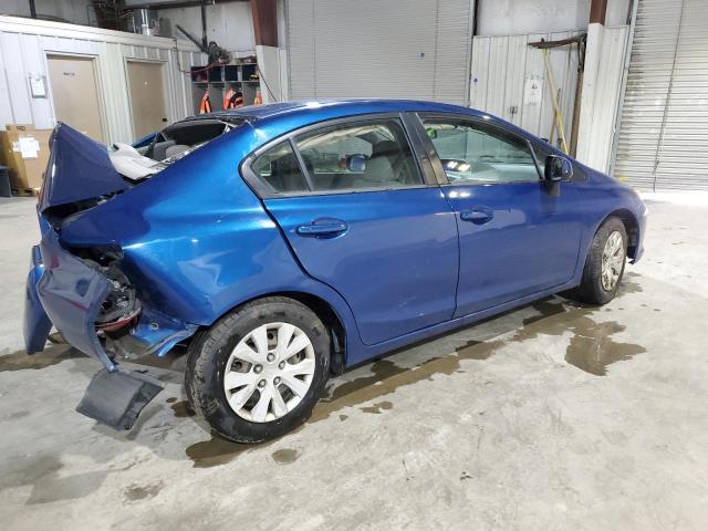 19XFB2F57CE341345 - 2012 HONDA CIVIC LX ლურჯი ფოტო 3