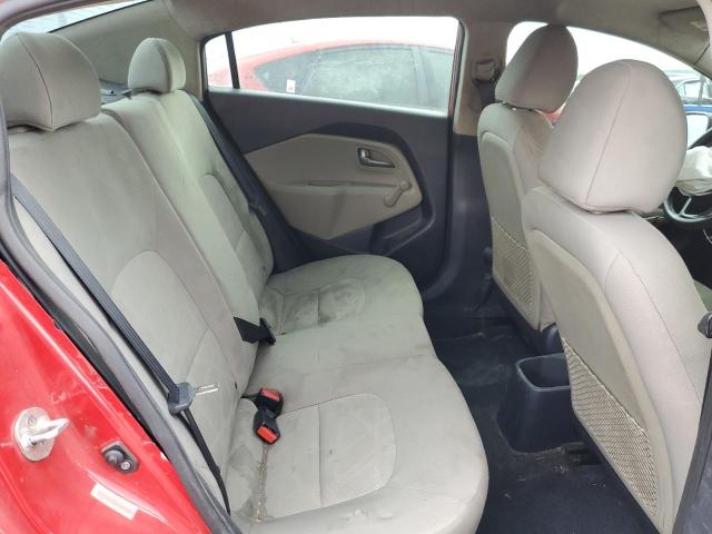 KNADM4A33E6400173 - 2014 KIA RIO LX RED photo 10