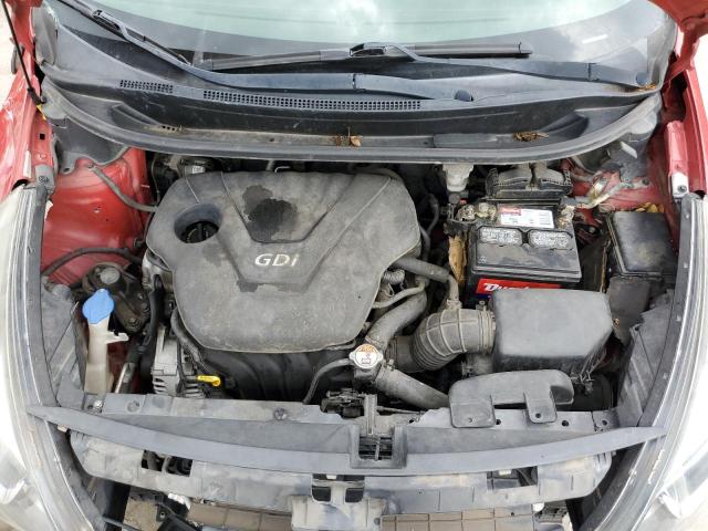 KNADM4A33E6400173 - 2014 KIA RIO LX RED photo 11