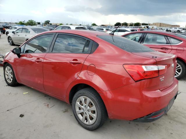KNADM4A33E6400173 - 2014 KIA RIO LX RED photo 2