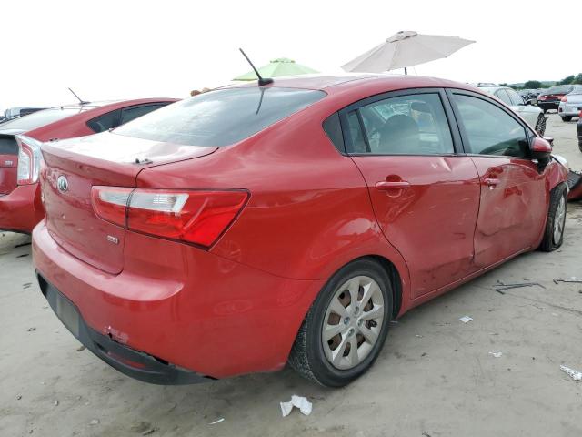 KNADM4A33E6400173 - 2014 KIA RIO LX RED photo 3