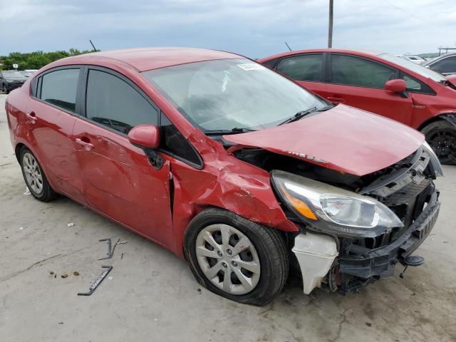KNADM4A33E6400173 - 2014 KIA RIO LX RED photo 4