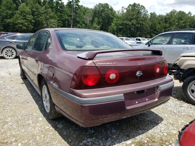 2G1WF55E7Y9130068 - 2000 CHEVROLET IMPALA MAROON photo 3