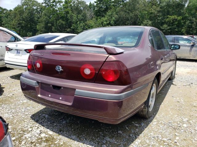 2G1WF55E7Y9130068 - 2000 CHEVROLET IMPALA MAROON photo 4