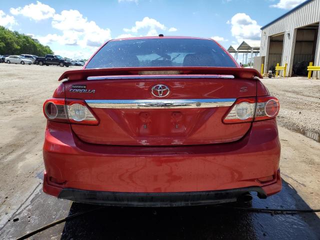 2T1BU4EE5BC600563 - 2011 TOYOTA COROLLA BASE RED photo 6