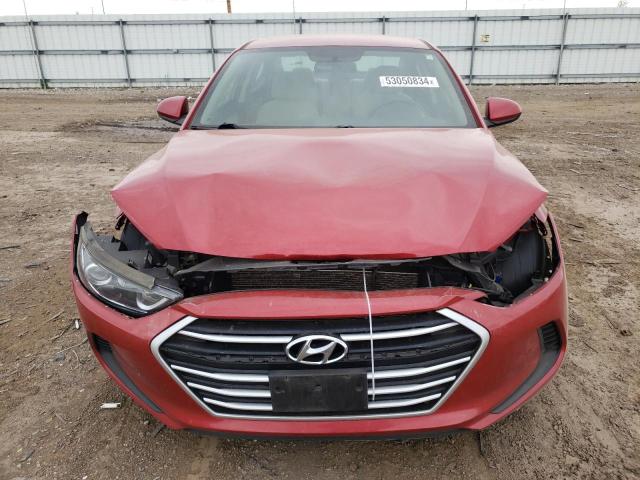 5NPD84LF0HH190026 - 2017 HYUNDAI ELANTRA SE RED photo 5