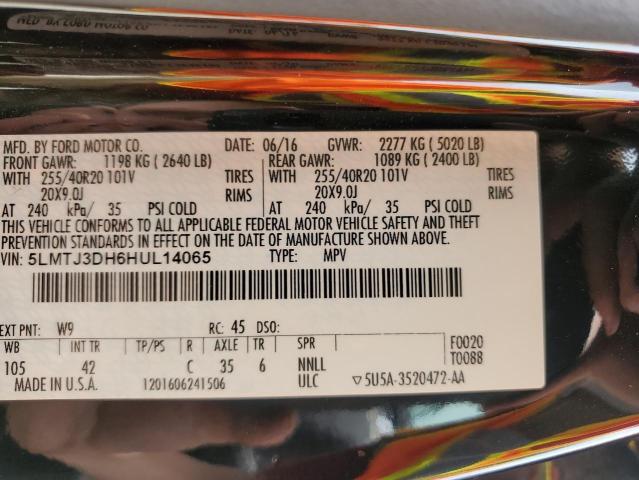 5LMTJ3DH6HUL14065 - 2017 LINCOLN MKC RESERVE Qara foto 13