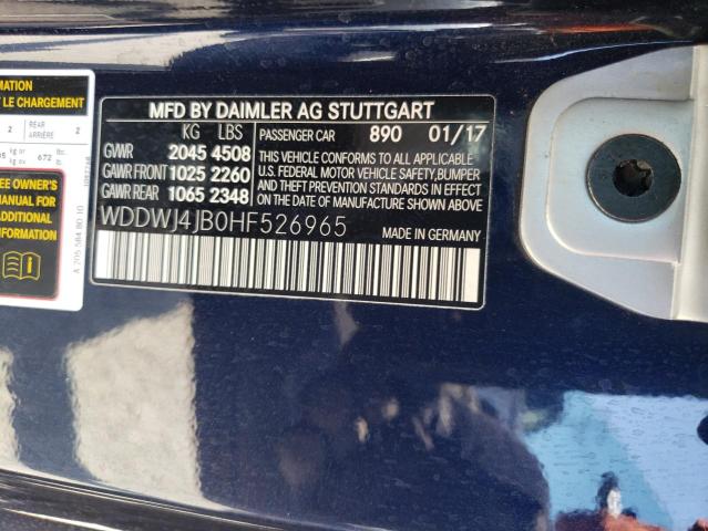 WDDWJ4JB0HF526965 - 2017 MERCEDES-BENZ C 300 BLUE photo 12