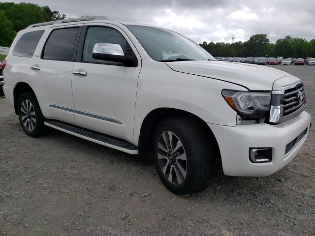 5TDJY5G17JS158388 - 2018 TOYOTA SEQUOIA LIMITED WHITE photo 4