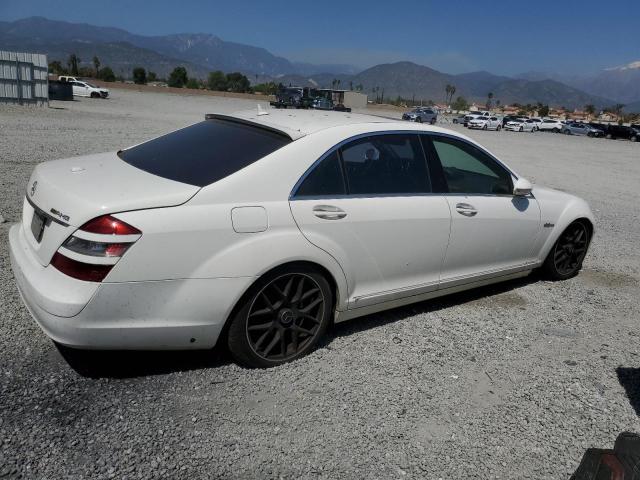 WDDNG71X77A072801 - 2007 MERCEDES-BENZ S 550 WHITE photo 3