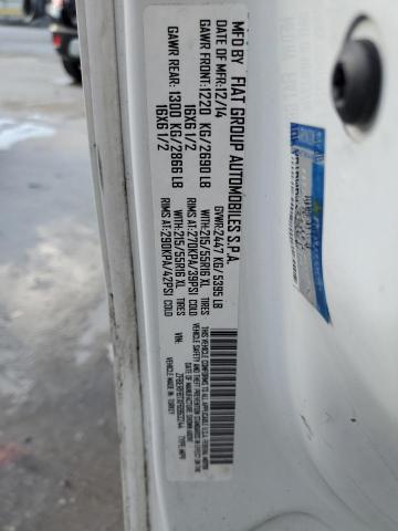 ZFBERFBTXF6963244 - 2015 RAM PROMASTER SLT WHITE photo 13