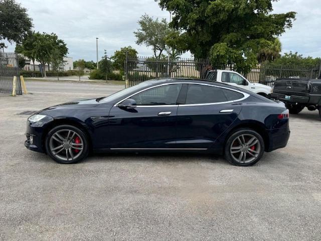 5YJSA1H13EFP40997 - 2014 TESLA MODEL S BLACK photo 13