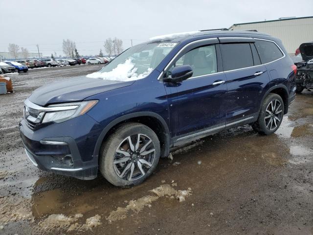 5FNYF6H02NB029615 - 2022 HONDA PILOT ELITE BLUE photo 1