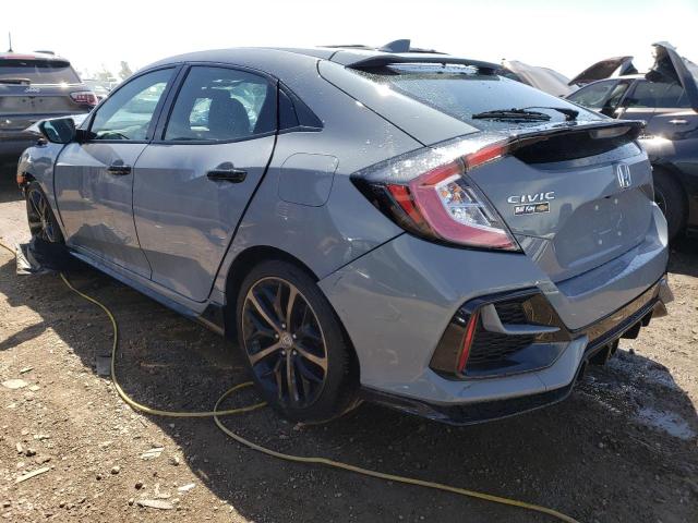 SHHFK7H41MU405634 - 2021 HONDA CIVIC SPORT GRAY photo 2