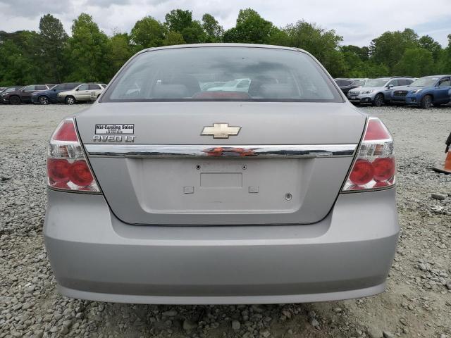KL1TD56E09B318954 - 2009 CHEVROLET AVEO LS 银色 照片 6