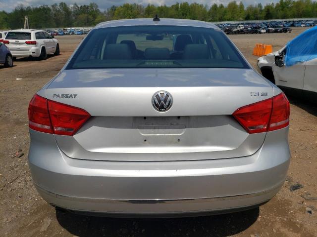 1VWBN7A37CC033864 - 2012 VOLKSWAGEN PASSAT SE SILVER photo 6