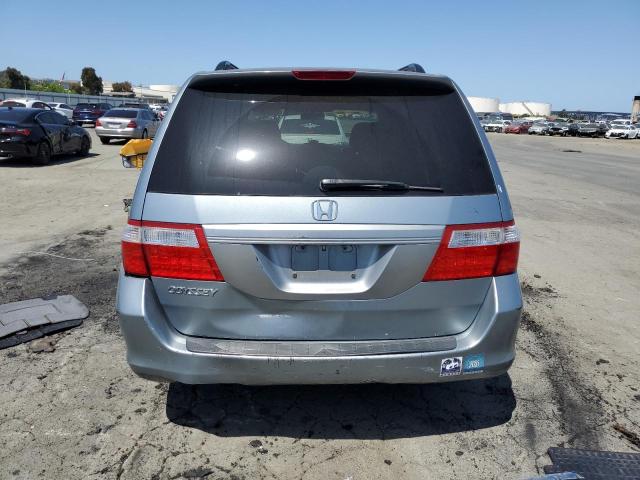 5FNRL38466B124422 - 2006 HONDA ODYSSEY EX GRAY photo 6