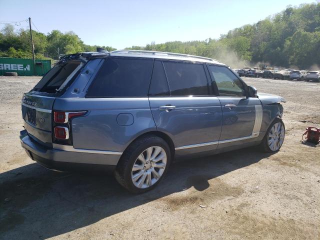 SALGV5RE3KA542680 - 2019 LAND ROVER RANGE ROVE AUTOBIOGRAPHY BLUE photo 3
