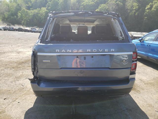 SALGV5RE3KA542680 - 2019 LAND ROVER RANGE ROVE AUTOBIOGRAPHY BLUE photo 6