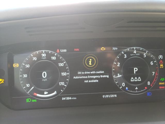 SALGV5RE3KA542680 - 2019 LAND ROVER RANGE ROVE AUTOBIOGRAPHY BLUE photo 9