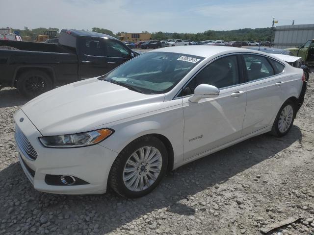 3FA6P0LU3FR279513 - 2015 FORD FUSION SE HYBRID WHITE photo 1