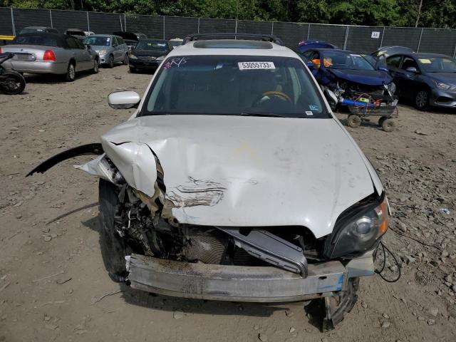 4S4BP86C354310787 - 2005 SUBARU LEGACY OUTBACK H6 R LL BEAN WHITE photo 5